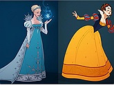 Nếu như các nàng công chúa Disney trưng diện theo đúng giai đoạn lịch sử