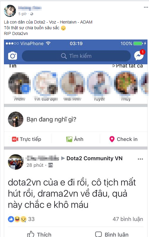 Cầm đầu cuộc tấn công Beatvn, groups Facebook đông game thủ nhất Việt Nam Dota2Vn bị xóa vĩnh viễn