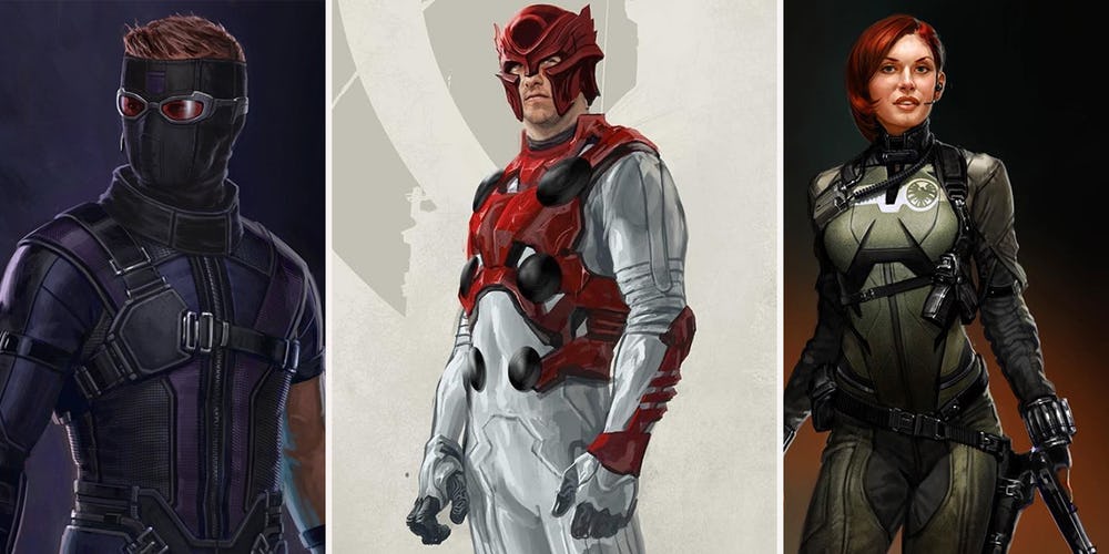 15 bộ phục trang của nhóm Avengers suýt chút nữa đã được đưa lên phim