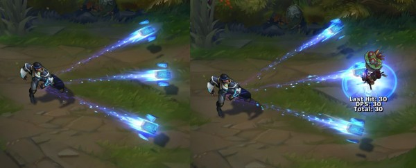 LMHT: Chi tiết hình ảnh ba trang phục Vũ Khí Tối Thượng mới của Riven, Shen, Twisted Fate