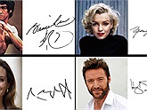 Tròn mắt với 22 chữ ký của những người nổi tiếng Hollywood