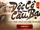 Nhận ngay giftcode 1 triệu đồng mừng máy chủ mới Độc Cô Cầu Bại của Cửu Âm Chân Kinh