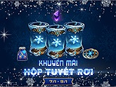 Rộn ràng khuyến mãi Hộp Tuyết Rơi từ 7/1 đến 9/1 - nhận quà tiết kiệm với VTC Pay