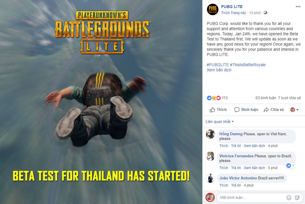 Đắng lòng gamer Việt vẫn phải FAKE IP chơi PUBG Lite ngày BETA TEST