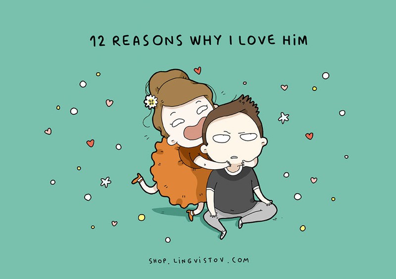 12 lý do tôi yêu anh ấy - Bộ tranh khiến cư dân mạng thích thú vì quá dễ thương marry
