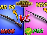 M24 vs Kar98k - Đâu là khẩu súng bắn tỉa tốt hơn trong PUBG Mobile