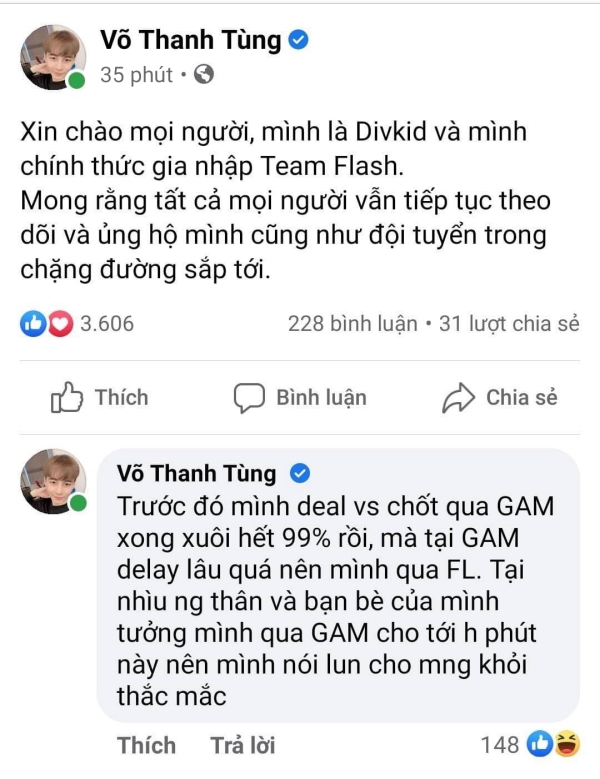 LMHT: Đi vào vết xe đổ của chính mình nửa năm trước, GAM Esports tiếp tục để tuột mất mảnh ghép quan trọng trong đội hình