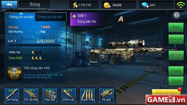 S&uacute;ng DSR-1 trong game CDHT