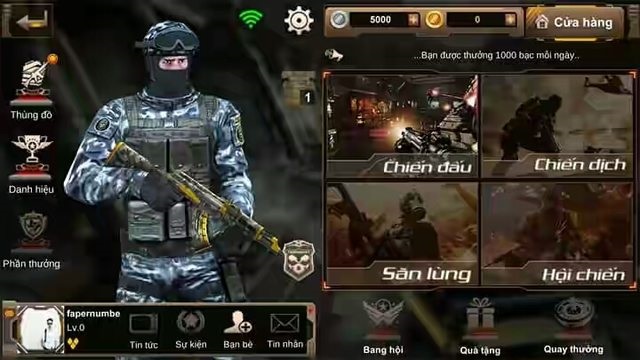 Trải nghiệm “cây nhà lá vườn” cùng game Combat Shooter Mobile
