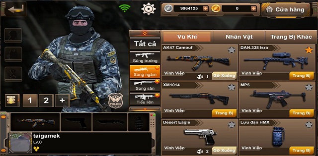 Trải nghiệm “cây nhà lá vườn” cùng game Combat Shooter Mobile