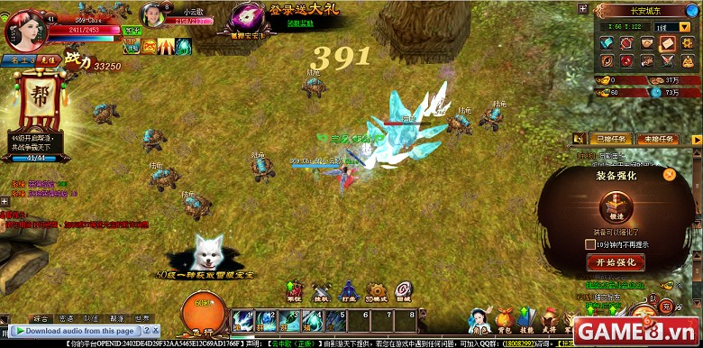 Hình ảnh đẹp mắt cuốn hút của Webgame Vân Trung Ca