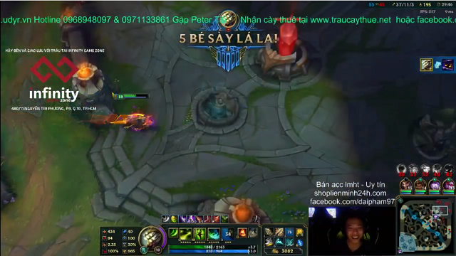 Trâu Best Udyr trở lại với màn 1 cân 3 level 1 bằng Master Yi gánh tạ Thi lụm Pentakill