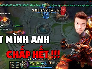 Trâu Best Udyr trở lại với màn 1 cân 3 level 1 bằng Master Yi gánh tạ Thi lụm 2 Pentakill