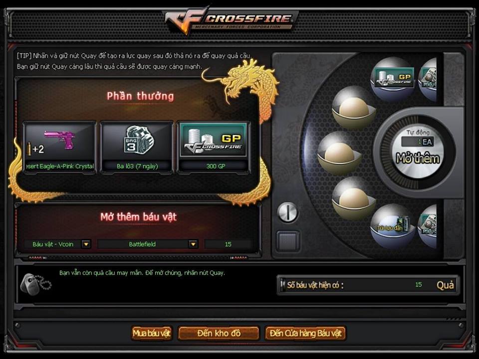 D.E Pink Crystal: Khẩu lục được l&agrave;m từ thủy tinh hồng nữ t&iacute;nh.