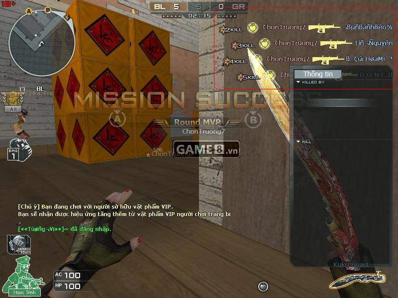 hack auto headshot vàng trong chế độ Rank