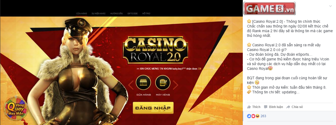 Thông tin hé lộ về Casino Royal 2.0 của nhân viên Dự án Đột Kích