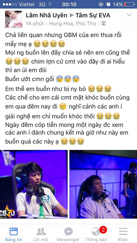Fan nữ chia sẻ những dòng cảm xúc chân thành của mình