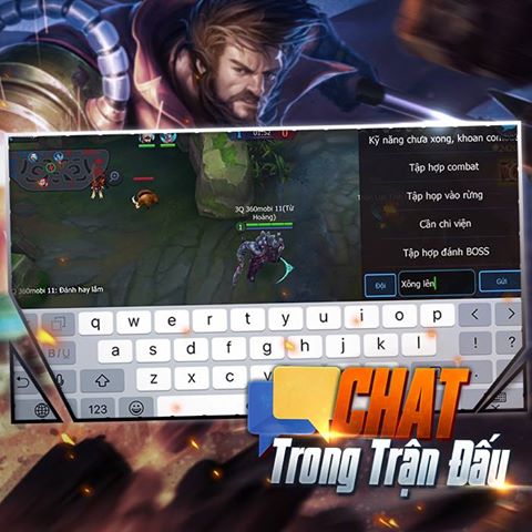 T&iacute;nh năng chat trong trận đấu