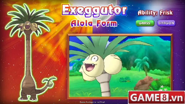 Exeggutor vùng Alola - Pokémon hệ rồng dị nhất từ trước tới giờ