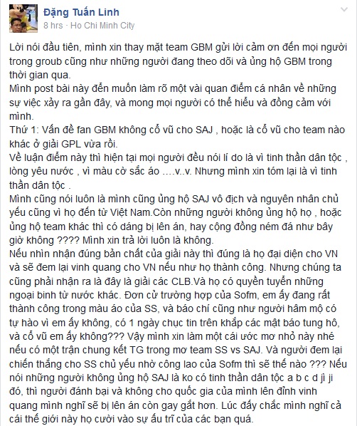quản lý gbm bảo vệ fan
