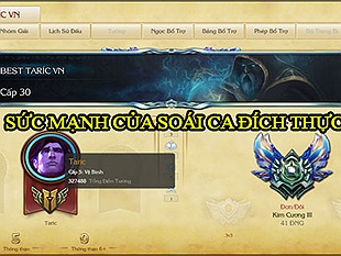 One Champ Kha'zix hay Nami là xưa rồi, leo Kim Cương bằng "soái ca" Taric như anh đây mới là mốt nhé