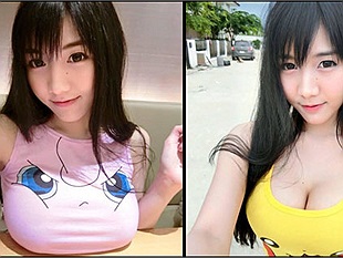 Pokemon mà... ngực khủng như này thì mất trọng tâm làm sao đánh nhau được đây nhỉ?