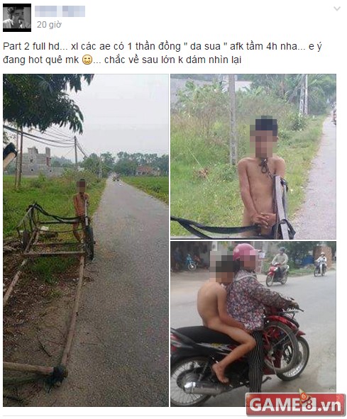 Đang say mê "Da sua gank tem" gần chiến thắng thì bị mẹ bắt được lột sạch đồ rồi lôi về