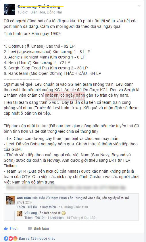 LMHT: Noway có thể qua Thái Lan gia nhập Bangkok Titans thay vì team FFQ của QTV?