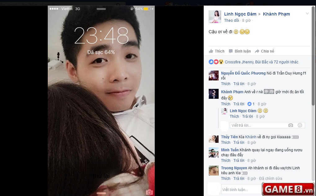 Giữa cơn s&oacute;ng gi&oacute; b&atilde;o b&ugrave;ng, cặp đ&ocirc;i Kh&aacute;nh v&agrave; Linh vẫn v&ocirc; tư thể hiện t&igrave;nh cảm với nhau