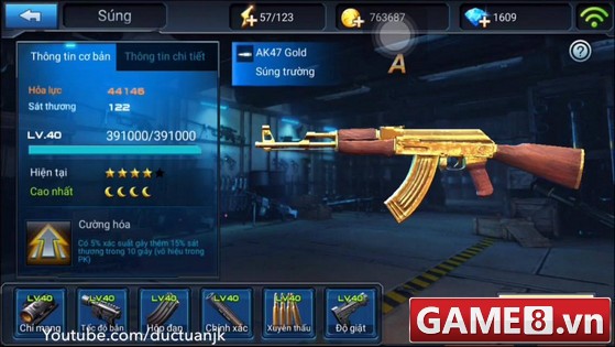 AK47 Gold khẩu súng hiếm hơn cả súng Vô Song có gì đặc biệt?