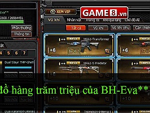 Cùng Game8 "đột nhập" kho đồ của Nữ Tổng Tư lệnh BH-Eva** - Top 1 VIP Đột Kích