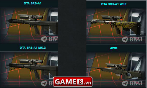 4 vũ khí sniper của nhân vật Hawkeye