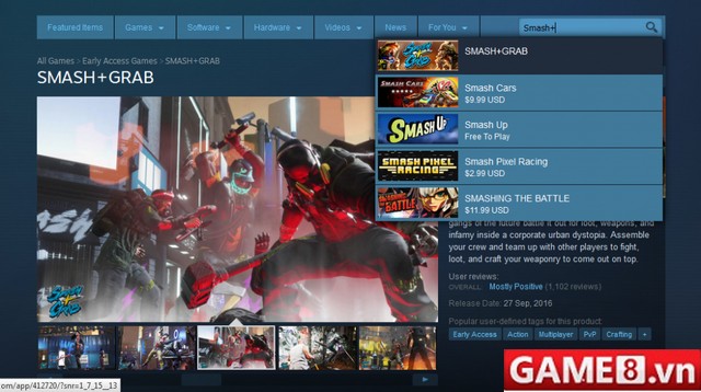 Ra mắt Smash + Grab chưa đầy 1 tháng, hãng phát triển tựa game này bất ngờ đóng cửa