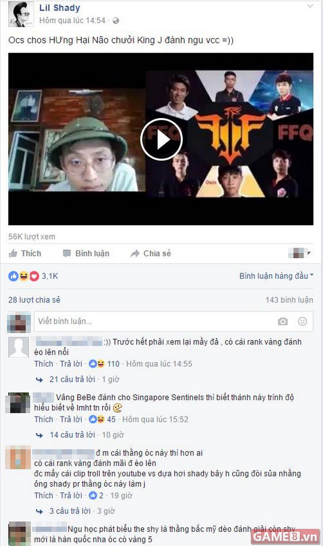 Hưng Hại Não lên tiếng KingJ "đánh quá ngu"