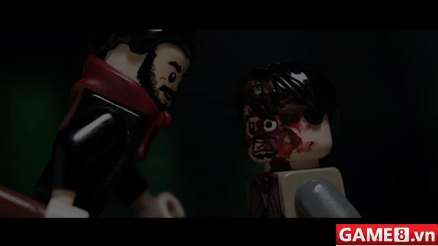 Cảnh giết người tàn bạo của Negan theo phong cách Lego tập 1 mùa 7 trong The Walking Dead