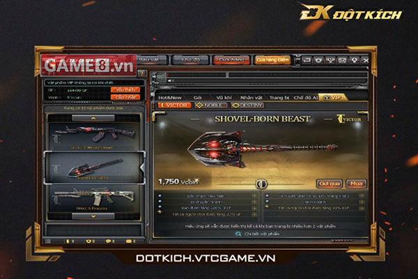 Mức giá chính xác sẽ được Đột Kích tung ra vào ngày mai 15/11/2016 dành cho xẻng VIP