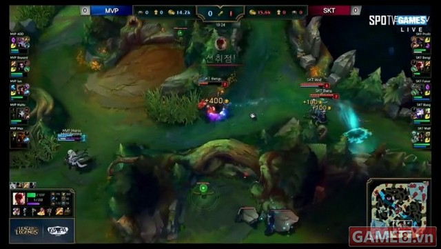 Leesin của Bengi vẫn thi đấu rất năng nổ v&agrave; đem lại chiến c&ocirc;ng đầu cho SKT T1