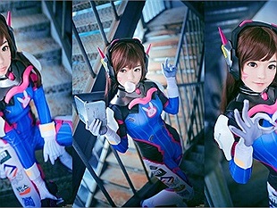 Cosplay D.Va dễ thương thế này, fan Overwatch ai mà không ngất ngây cho được