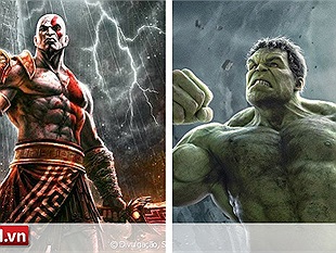 Người khổng lồ xanh Hulk vs Chiến thần Kratos, ai sẽ là kẻ chiến thắng?