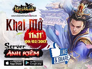 Kiếm Khách tặng Giftcode server Ảnh Kiếm khai xuân Đinh Dậu