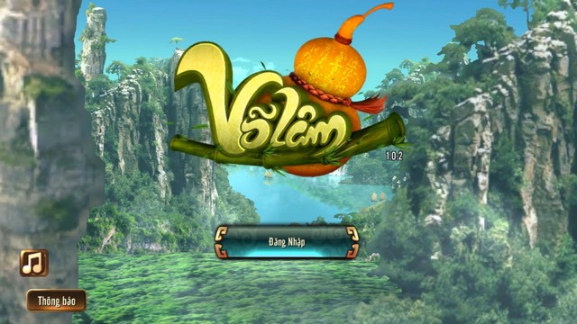 Giao diện đăng nhập vào game mobile Võ Lâm – VTC Game