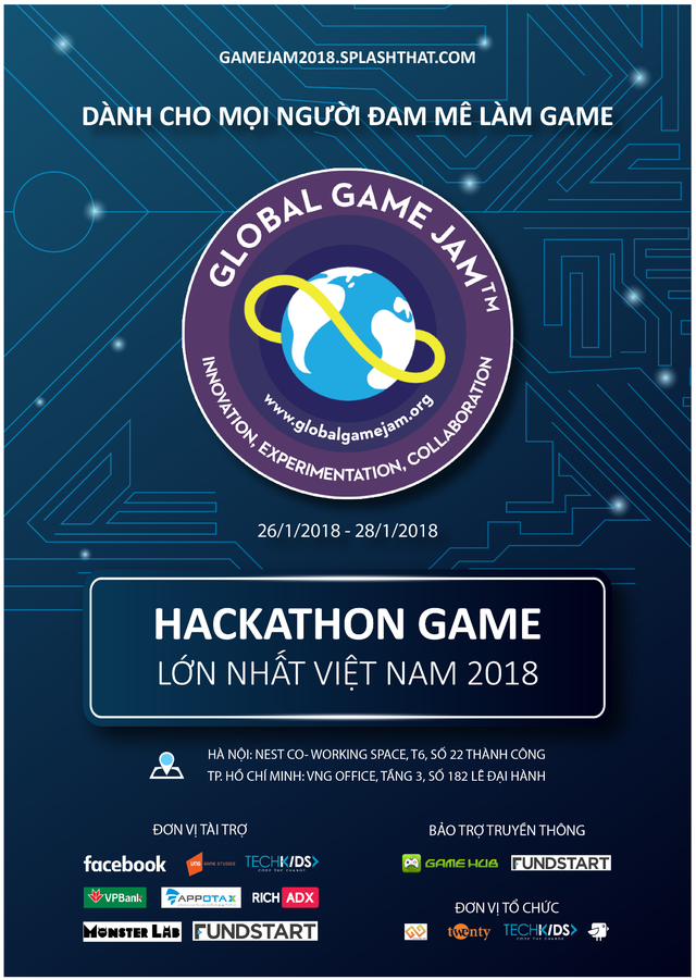 Việt Nam Game Jam 2018 - đã có hơn 200 người tham gia sáng tạo game trong vòng 36 giờ 