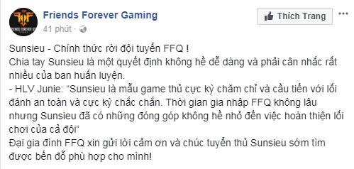 Liên Minh Huyền Thoại: FFQ chia tay người chơi tài năng nhất đội tuyển - Sunsieu