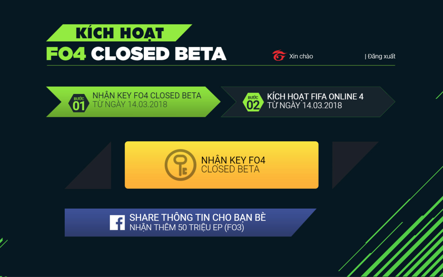 Cơ hội vàng để sở hữu key closed beta FIFA Online 4 Việt Nam!