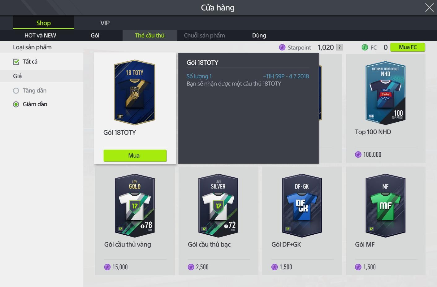 FIFA Online4: Làm thế nào để sở hữu TOTY với mức giá rẻ nhất?