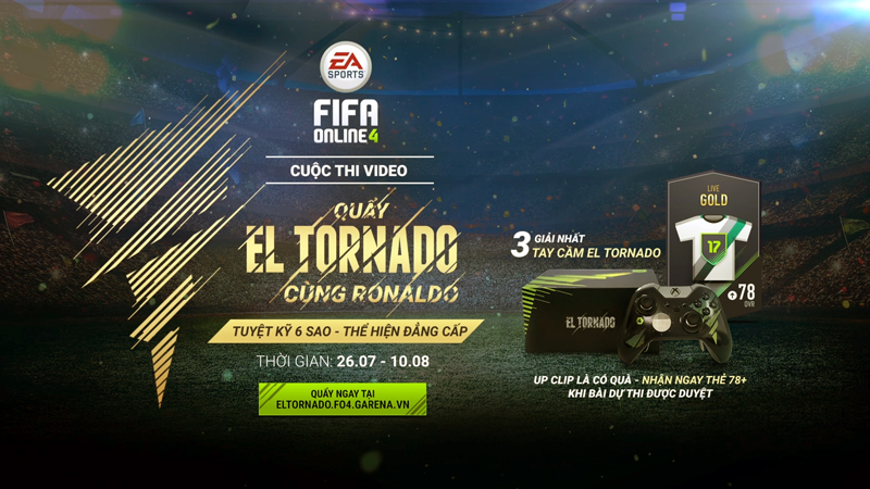 Quẩy El Tornado cùng Ronaldo trong FIFA Online 4 nhận ngay thẻ vàng 78+ 