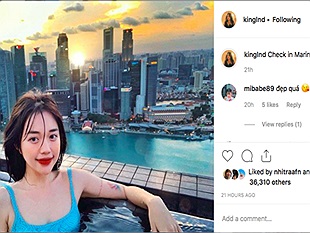 Streamer Việt làm gì trong ngày Valetine? chị Đàm du hí Singapore cùng ai đó, Uyên Pu và Viruss cô đơn lẻ bóng 