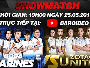 “SHOWMATCH” GIỮA BOBA MARINE VÀ SBTC : LỜI THÁCH THỨC TỪ 3 “TEACHER”