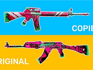 Phẫn nộ PUBG Mobile đạo nhái skin CS:GO