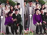 Chụp ảnh với con cháu trong lễ cưới, cụ ông cợt nhả với cụ bà như hồi mới tán khiến dân mạng đua nhau thả tim